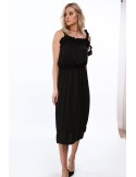 Everyday black strappy dress MP60354 - Online store - Boutique